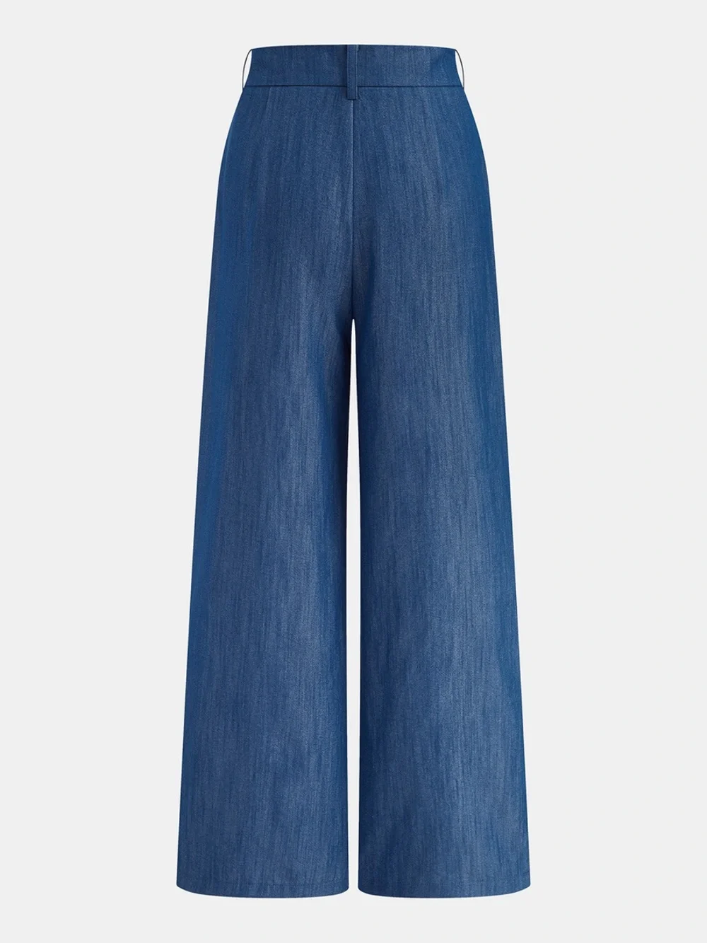 Faux Denim Halter Ruched Top & Pants Set - Picture 5 of 16